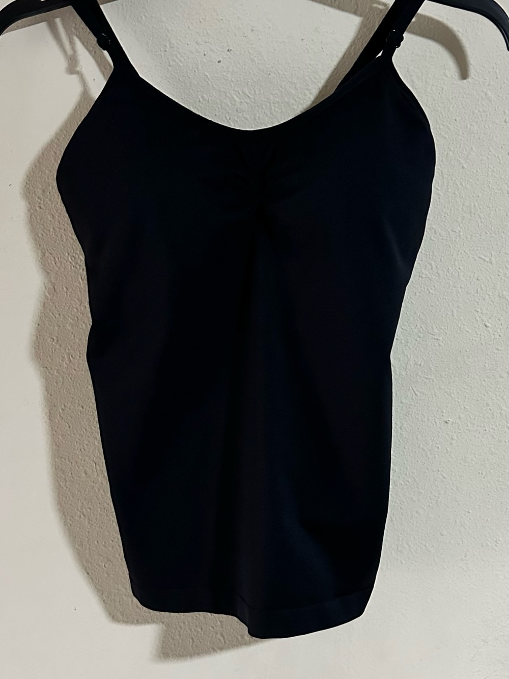 Ambrielle Black Stretch Camisole with Adjustable Straps